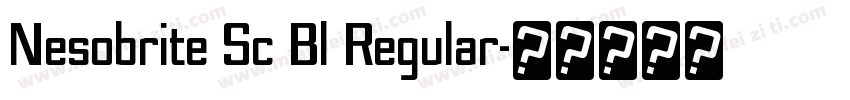 Nesobrite Sc Bl Regular字体转换